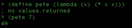 Simple Function in Scheme Simple Function in Scheme