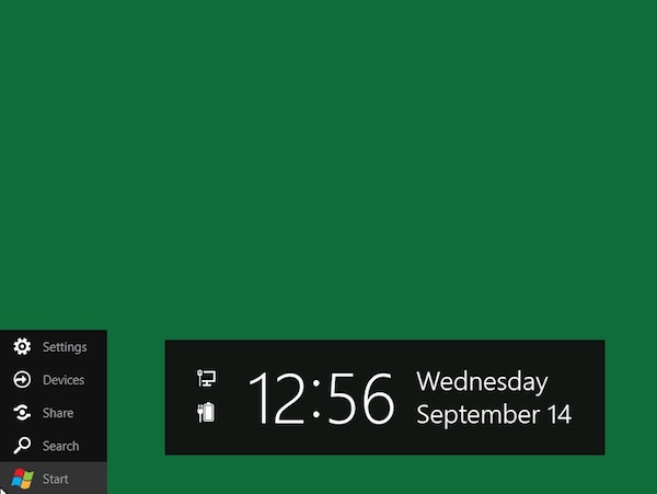 Windows 8 Initial Screen