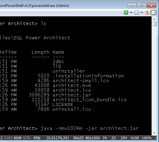Sql Power Architect With Xmx Switch