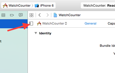 Show Target Drawer in XCode