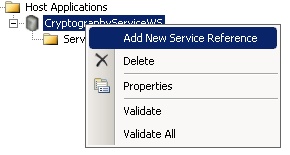Add Service Reference to Host