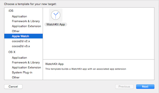 WatchKit Target