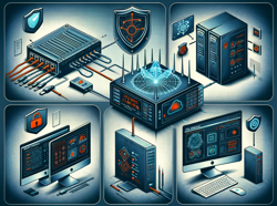 A graphic representing different types of firewalls