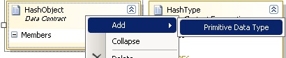 Data Contract Add Primitive Data Type